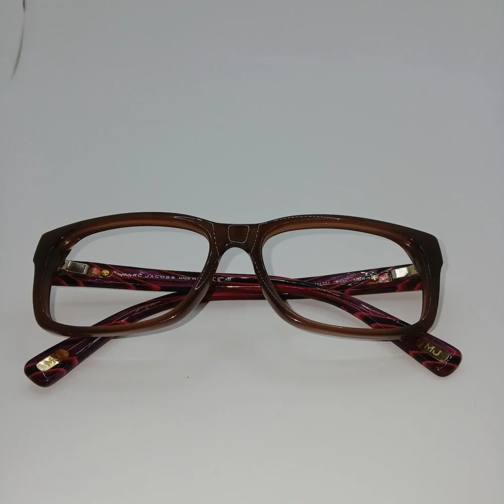 Marc Jacobs MJ331-PSM Unisex Eyeglasses Frame Brown Printed Full Rim 53-16-140mm